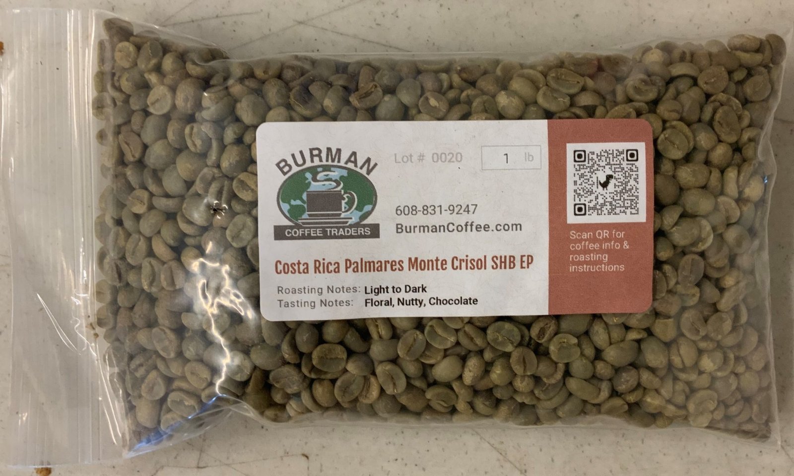 Café en grano Costa Rica Monte Crisol